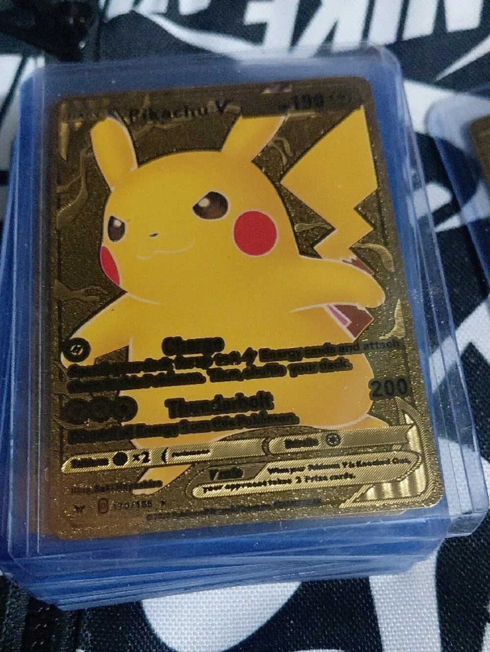 Pikachu Gold Collectible Trading Card